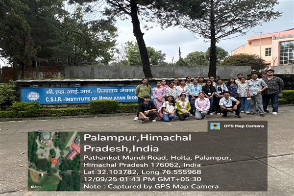 Visit to CSIR–Institute of Himalayan Bioresource T
